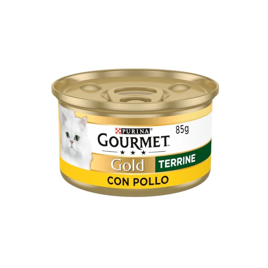 COMIDA HÚMIDA PARA GATO GOURMET GOLD COM FRANGO 85G