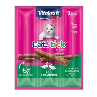 Vitakraft Snack Gato Cat Stick Pato y Conejo 3x18g