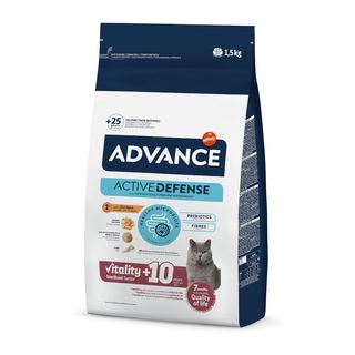 1.5 KG Advance Sterilized +10 pollo y cebada pienso para gatos