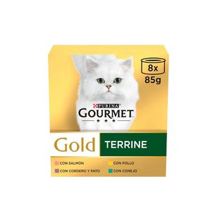 0.68 KG Gourmet Gold Terrine de Carnes lata para gatos
