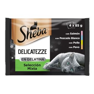34 KG Sheba Delicatezze Selección Mixta Gelatina en Bolsita para Gatos - Multipack
