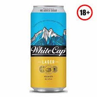 White Cap Lager Beer Can, 500ml