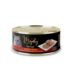 Majesty Adult Terrine Atum e Vegetais lata para gatos - 85 GR