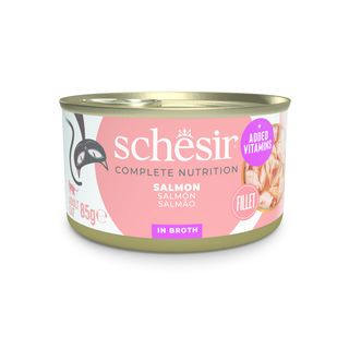 Schesir Gato Adulto Salmão Lata 85gr