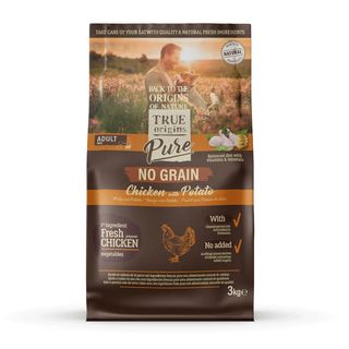 3 KG True Origins Pure Mini Adult Pollo pienso para perros