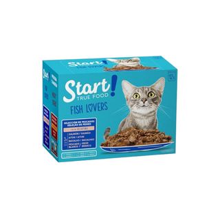 Start Cat Peixe saqueta com gelatina para gatos - Multipack