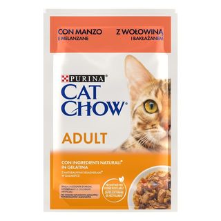 Saquetas Purina Cat Chow Beef para gatos - 85GR