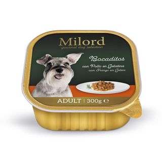 0.3 KG Milord Adult Pollo en Gelatina tarrina para perros