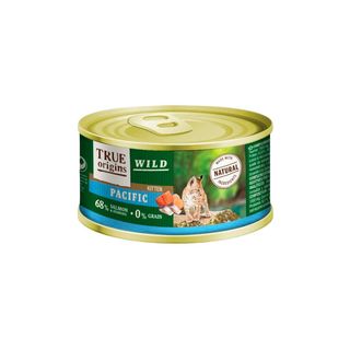 0.1 KG True Origins Wild Kitten Pacific Salmón y Arenque Paté lata