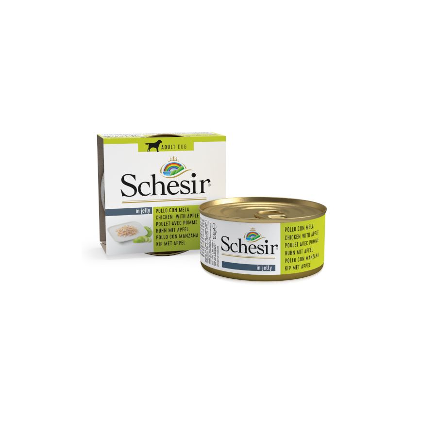 Schesir Adult Frango com Maçã lata para cães - 150GR