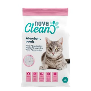 4 L Nova Clean Perlas Absorbentes para gatos