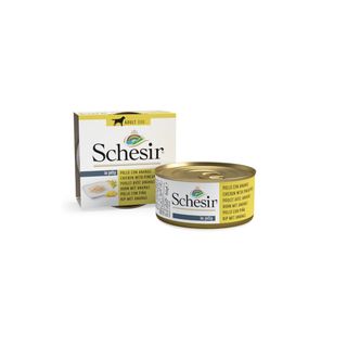 0.15 KG Schesir Adult pollo con piña lata para perros