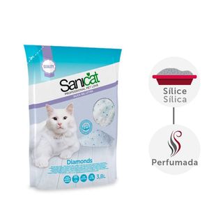 Sanicat Diamonds Natural - силиконова котешка тоалетна 5 литра