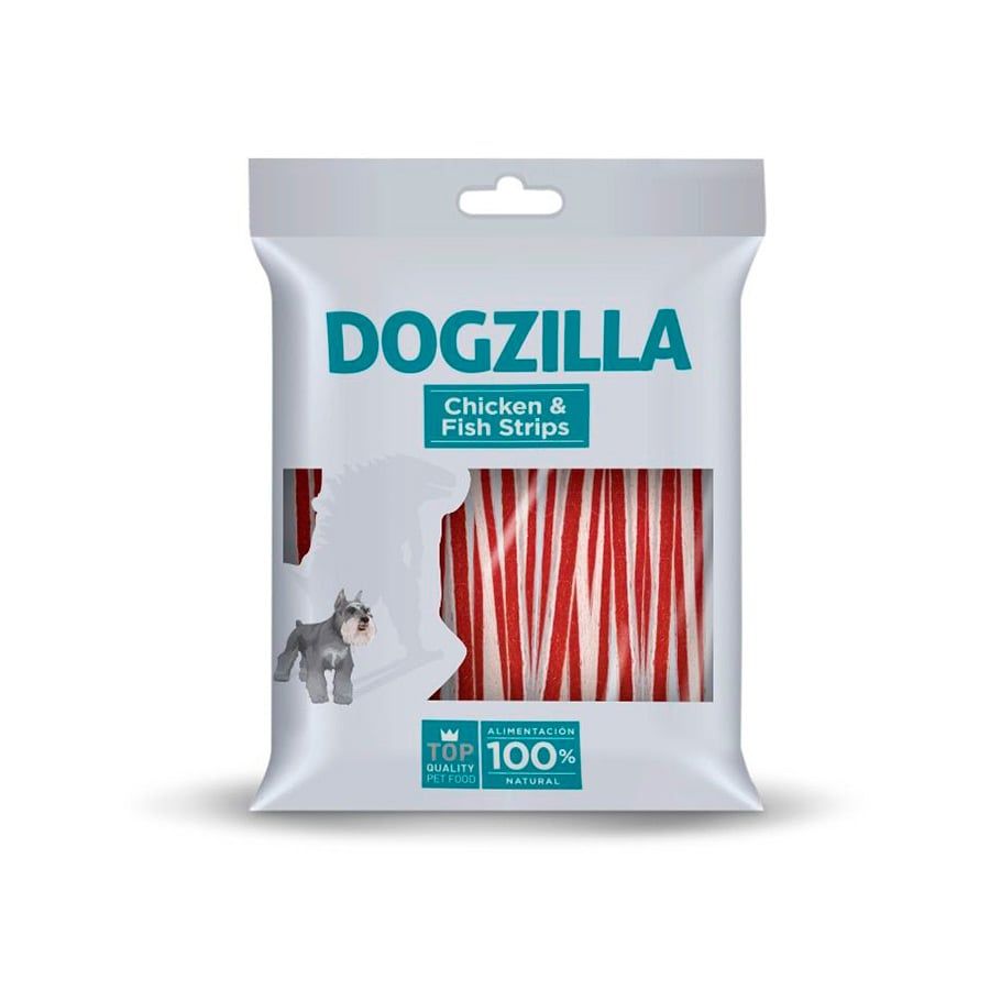 Dogzilla Tiras de frango e peixe para cães - 100 GR