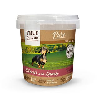 0.8 KG True Origins Pure Palitos Cordero para perros
