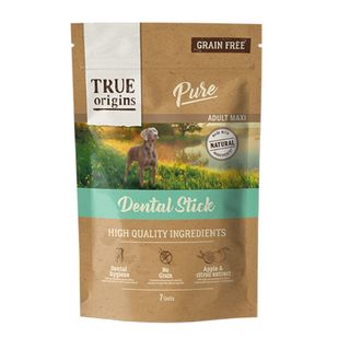 True Origins Maxi Adult Pure Snacks Dentales para perros 7uds