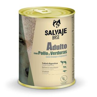 1.2 KG Salvaje Base Adulto Pollo y Verduras lata para perros