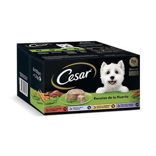1.2 KG Cesar Recetas de la huerta Tarrina en Paté y Gelatina para Perros - Multipack