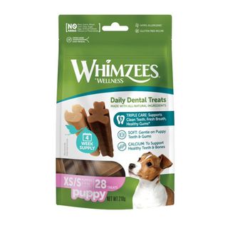 0.21 KG Whimzees Puppy XS/S Snacks Dentales Naturales para cachorros