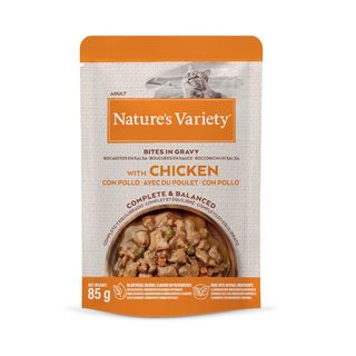 Nature's Variety Al Hum Gato Wet Bites Molho Frango 85gr
