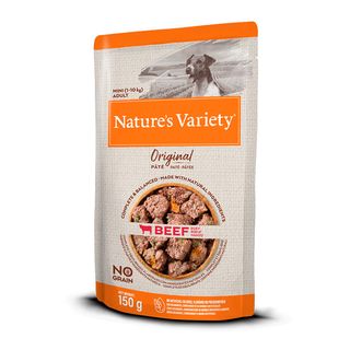 0.15 KG Nature's Variety Original Adult Mini Buey en paté sobre para perros