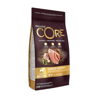 Wellness Core Senior Pollo y Pavo pienso para perros   10kg