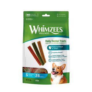 0.42 KG Whimzees Snacks Dentales Stix para perros de razas pequeñas