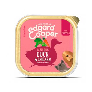 0.15 KG Edgard & Cooper Pato y Pollo Comida húmeda para cachorros