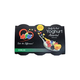 Bio Yoghurt Assorted Pack 90mlx6