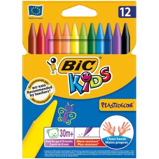 Bic Lápis de Cera Kids Plastidecor® 12 Unidades