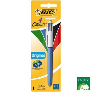 Bic 4 Original Colors Retractable Ballpoint Pen Medium Tip 1 Unit