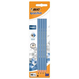 Bic Lápis Grafite Evolution Triangle Mina HB Nº2 Azul