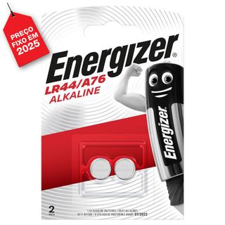 Energizer Pilha Alcalina Botão A76 LR44 1.5 V 2 Unid.