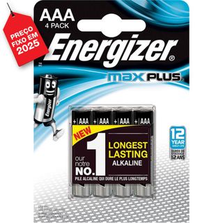 Energizer Pilha Alcalina MaxPlus™ AAA LR3 4 Unid.
