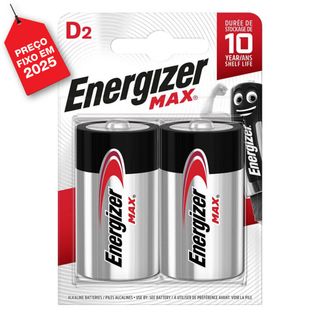 Energizer Pilhas Alcalinas MAX® D LR20 2 Unid.