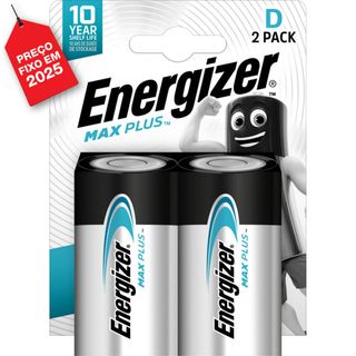 Energizer Pilhas Mono C Max Plus Alcalinas Manganês