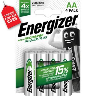 Energizer Pilha Rec. AA LR6 2000 mAh 4 Unid.