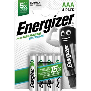 Energizer Pilha Rec. AAA LR3 4 Un. Pré-Carregadas