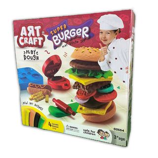 Art Craft Conjunto de Modelar Hamburguer + 3 Anos