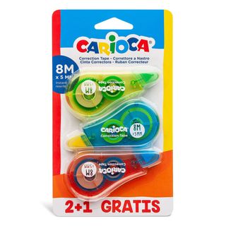 Carioca Fita Corretora 8 m x 5 mm Leve 3 Pague 2