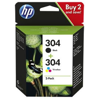 Hp Tinteiro Original 304 Preto Tricolor Dupla 3JB05AE