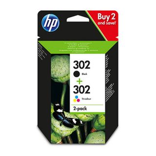 Hp Tinteiro 302 Original Preto Tricolor de 2 X4D37AE