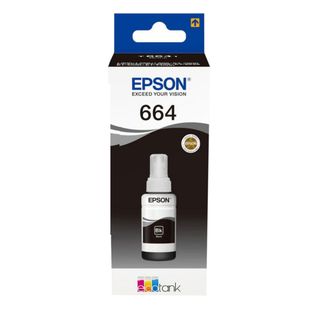 Flacone Inchiostro Epson Nero 70mlt6641 Per L300 L355 L555 Et2500 Et2550 Et4500 Et14000 Et2650 - Crtepst664140