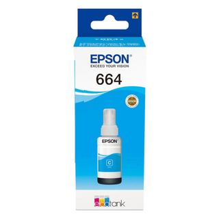 Flacone Inchiostro Epson Ciano 70ml T6642 Ciano Per L300 L355 L555 Et2500 Et2550 Et4500 Et14000 - Crtepst664240
