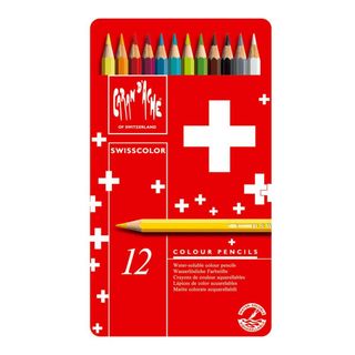 Caran D'Ache Lápis de Cor Minas de 12 Cores