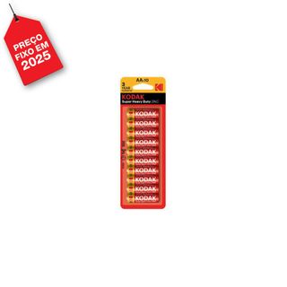 Kodak Pilha Zinco Super Heavy Duty AA IEC R6 10 Unid.