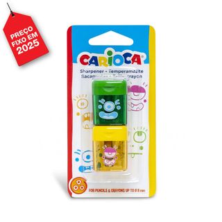 Carioca Afia-Lápis com Depósito Sortido 2 Unidades