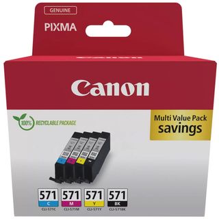 Canon Tinteiro CLI-571 Amarelo Magenta Azul 4