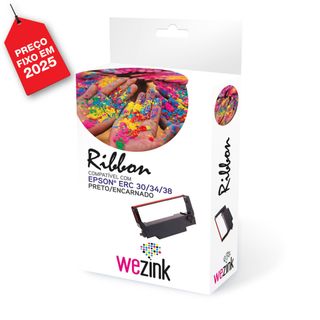 Fita impressora Epson ERC 30/34/38 Preto/Vermelho