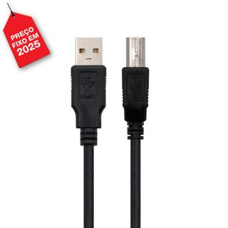 Ewent Cabo 2.0 USB-A M / USB-B M 1,8 m Preto